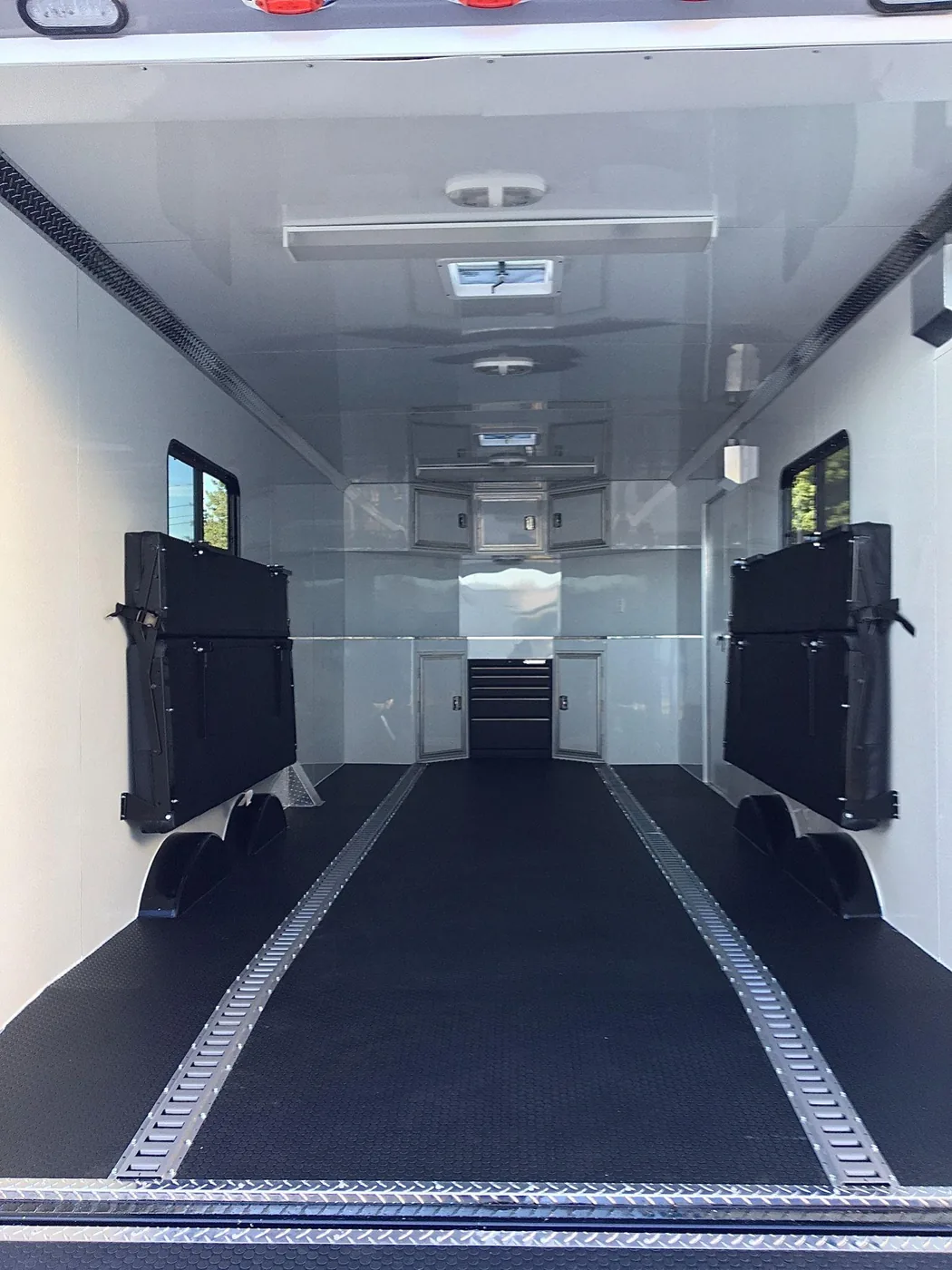Interior trailer cabinets